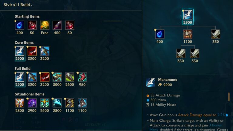 League Of Legends Sivir Build For Season And Aram Guide