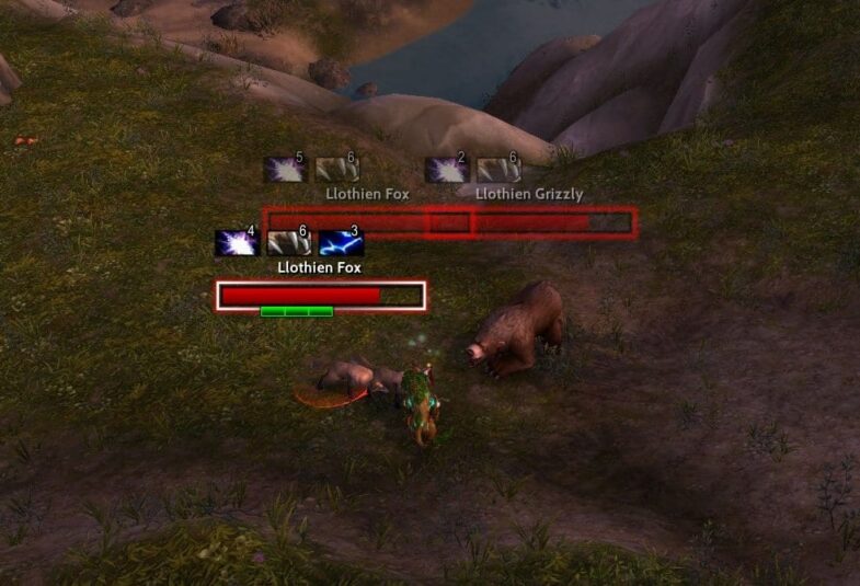 The add-on Threat Plates. In WoW Shadowlands.