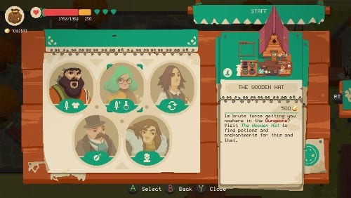 Moonlighter Game, Characters