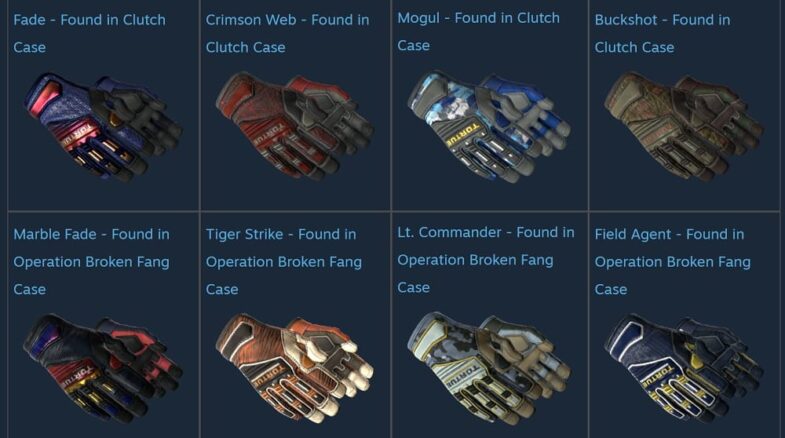 gloves blue csgo