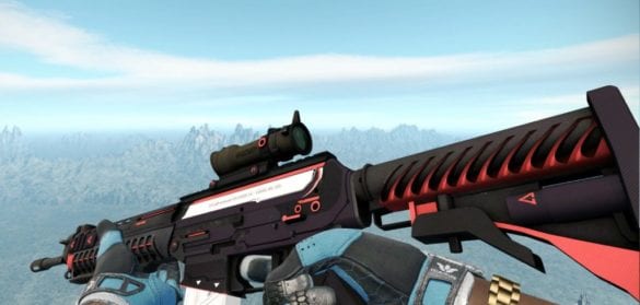 SG 553 Red and Black skin