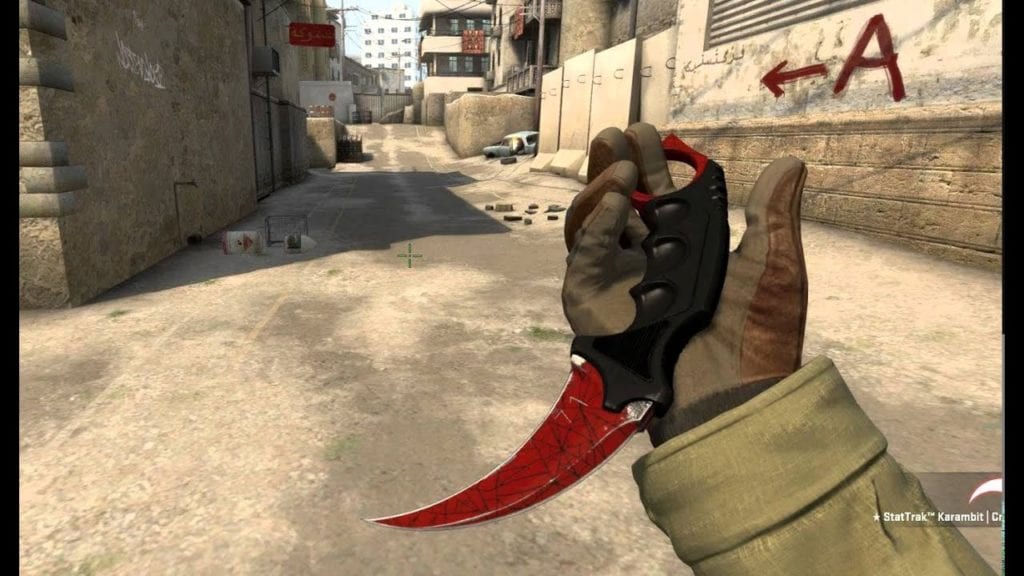 StatTrak Karambit Crimson Web csgo knife skin