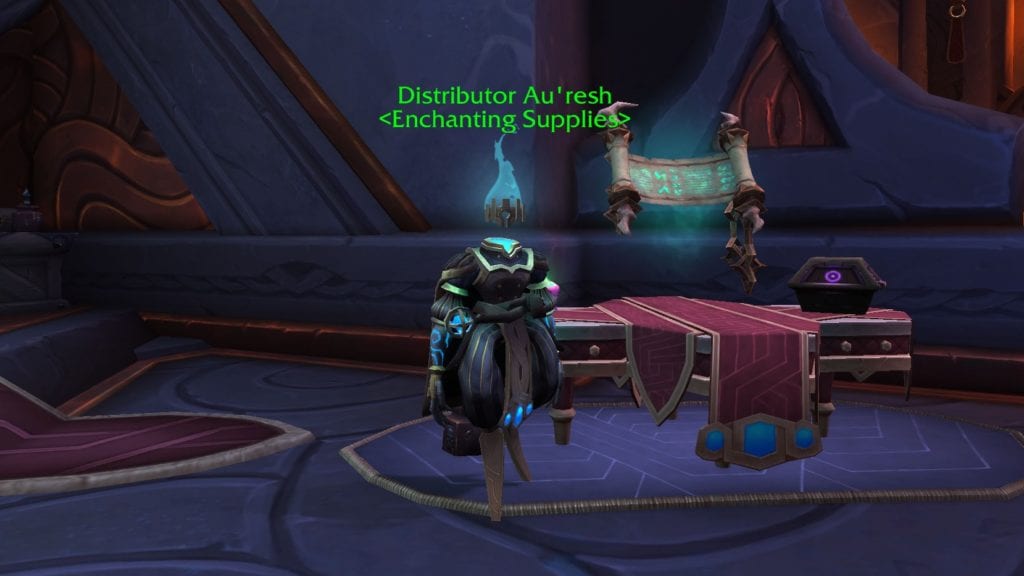 The Enchanting Vendor Found in Oribos, Needed for Making Gold in WoW Shadowlands with Enchanting