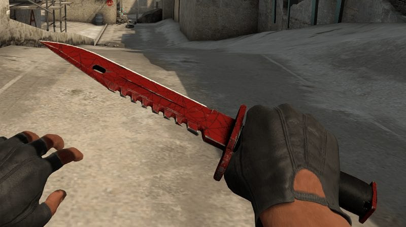 StatTrak M9 Bayonet Crimson Web csgo knife skin