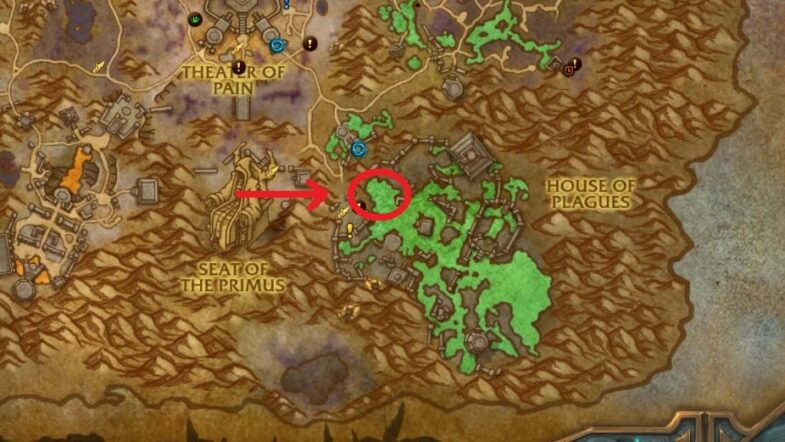 Maldraxxus Fishing Spot Map