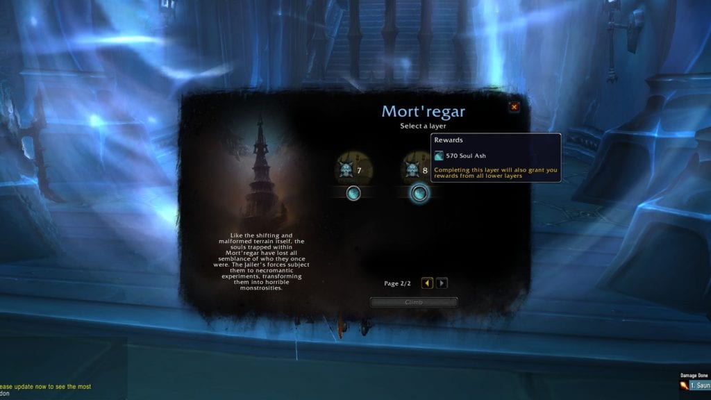 The Soul Ash Reward by completing Mort'regar, a wing of Torghast.