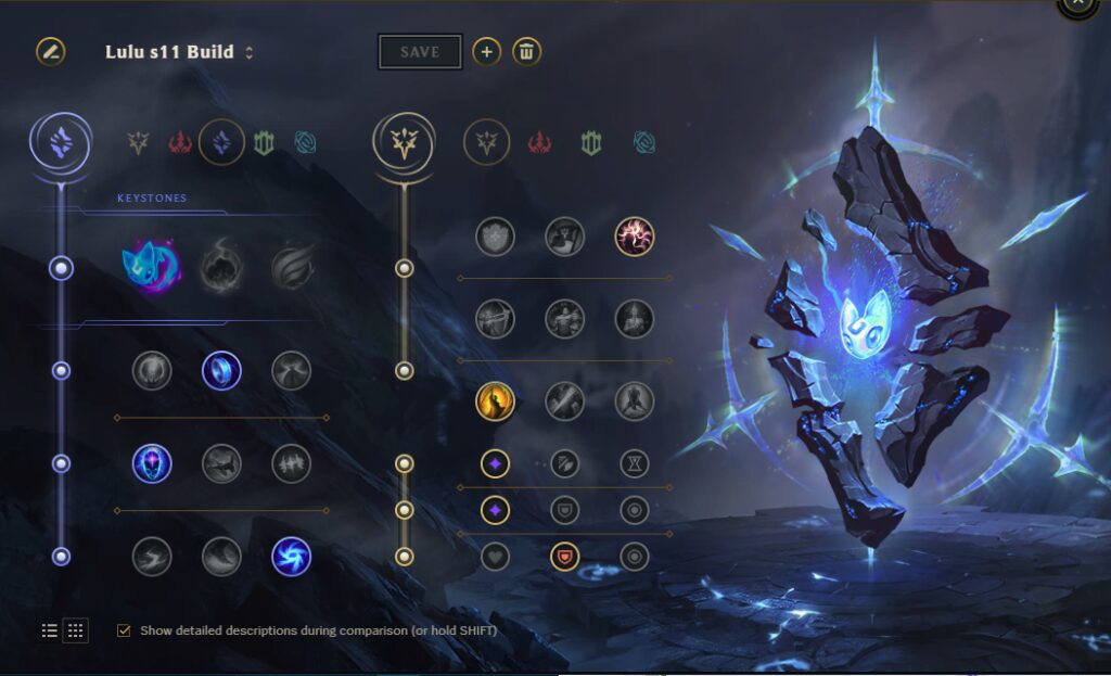 ARAM Lulu rune build