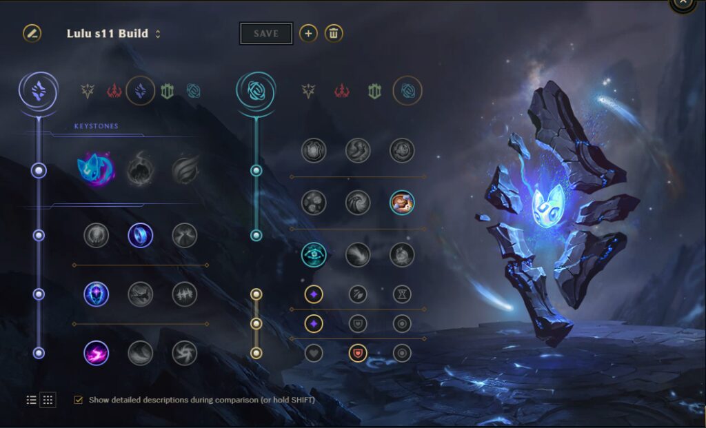 Lulu build rune page