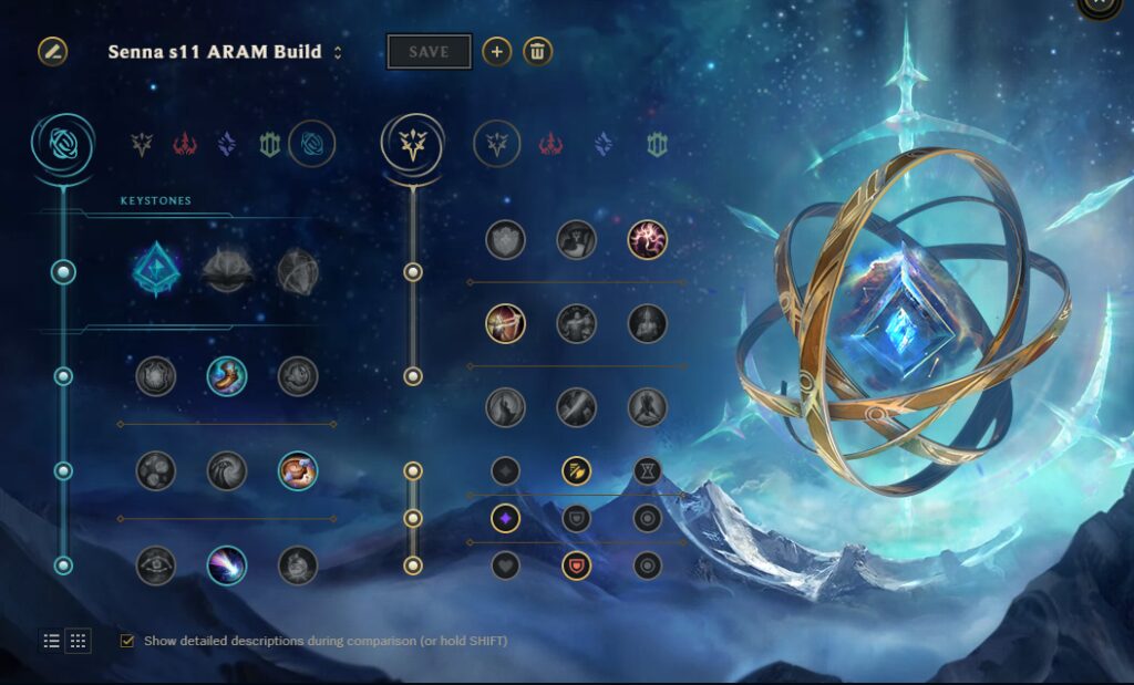 ARAM Senna build runes