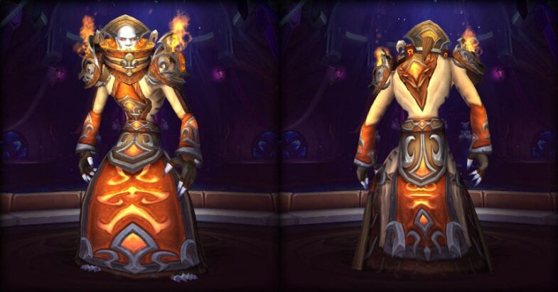 Priest Transmog Sets - Regalia of the Cleansing Flame