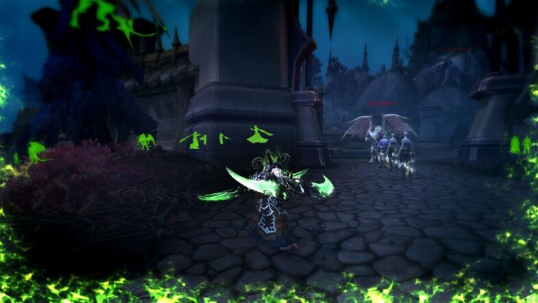 WoW Demon Hunter Glyphs - Glyph of Fel-Enemies in-game.