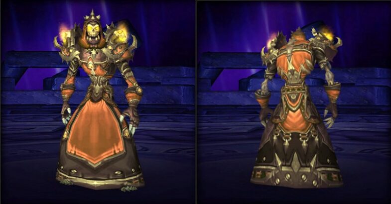 Warlock Transmog Sets - Wrathful Gladiator's Felweave Armor